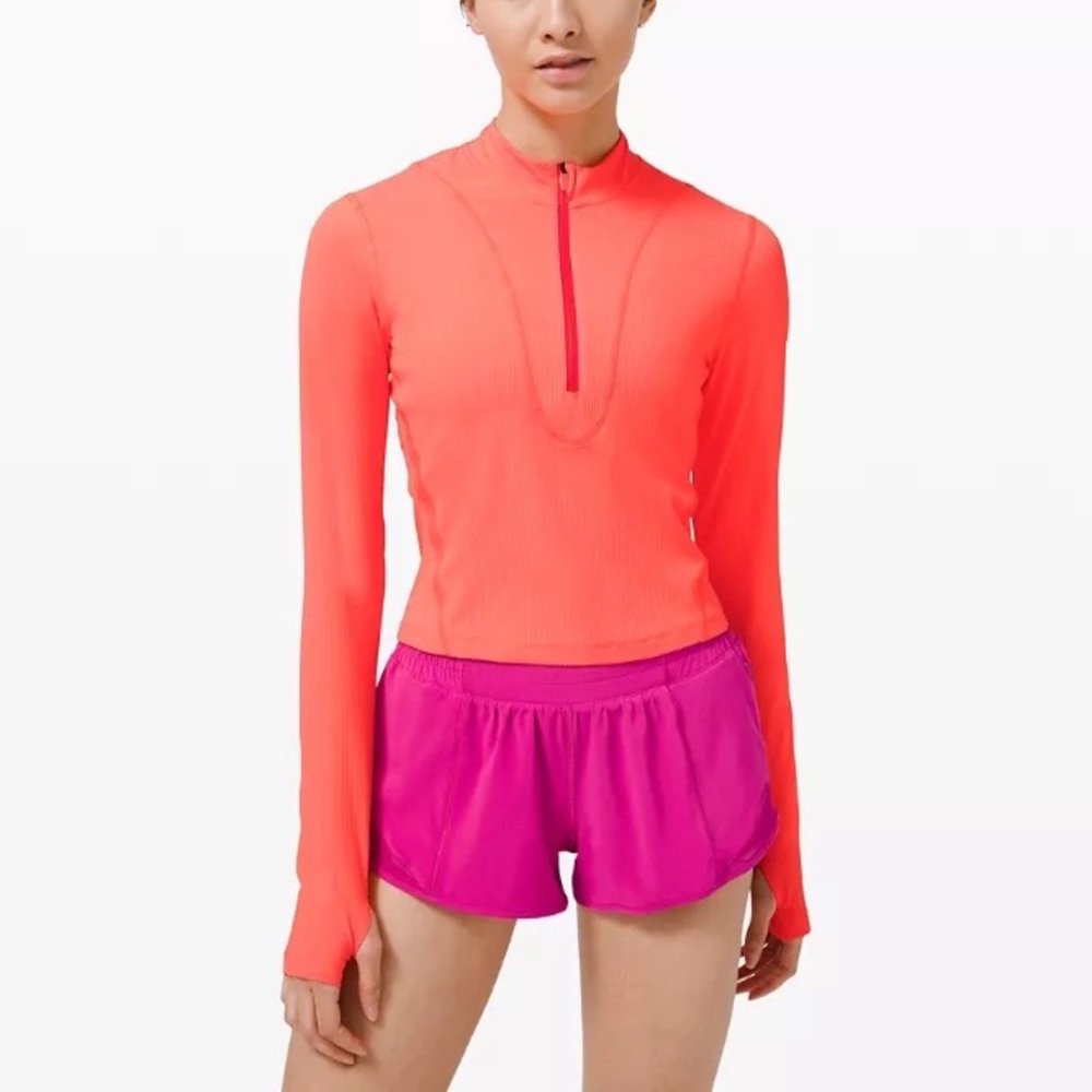 NEW ✨ Lululemon Long Sleeve Gloss Trim 1/2 Zip